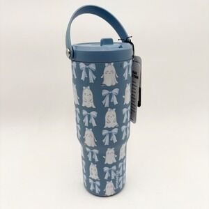 Hydrapeak‎ Artisan Collection Tumbler Blue Ghost Water Bottle With Handle 30 Oz